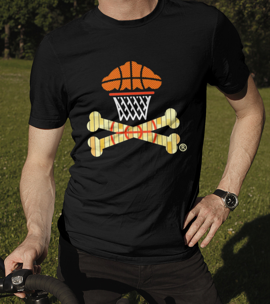 Johnny Cupcakes Women's Boxy Basketball Cupcake Crossbones T-Shirt