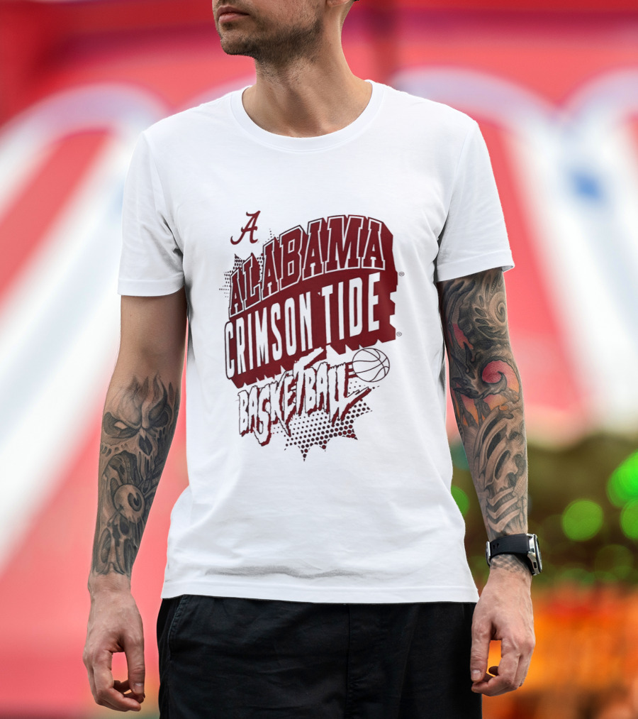 Alabama Crimson Tide Basketball NCAA Team Sports Fan T-Shirt
