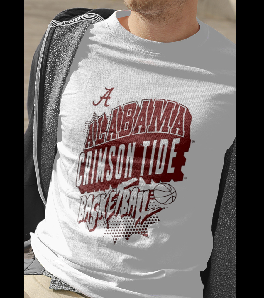 Alabama Crimson Tide Basketball NCAA Team Sports Fan T-Shirt