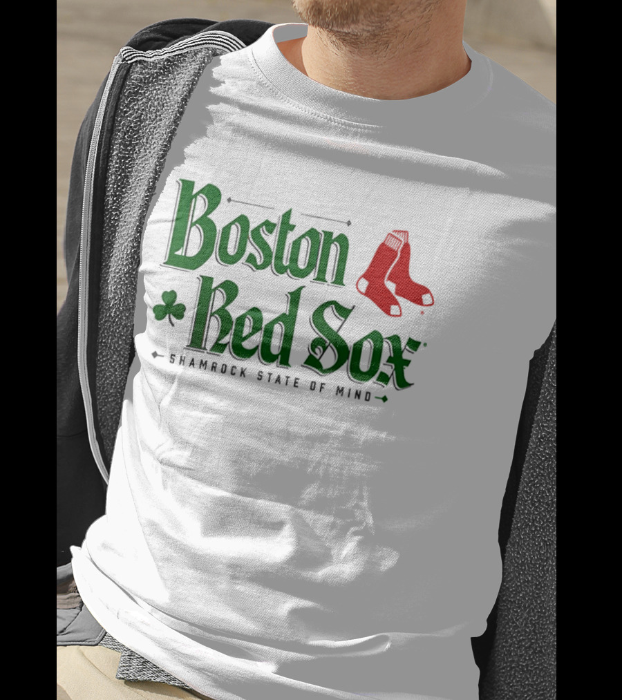 Boston Red Sox Shamrock State Of Mind Saint Patrick's Day Sock T-Shirt
