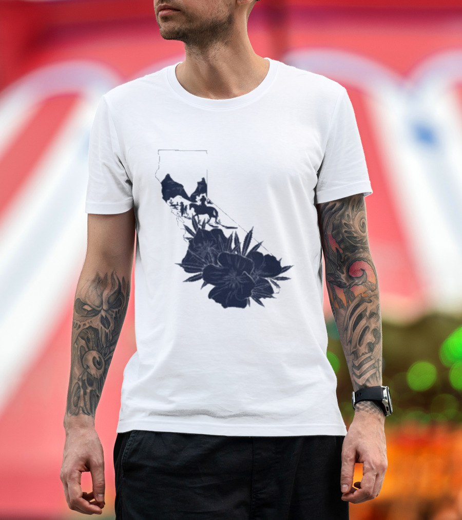 Crooks & Castles Califas California Script Floral T-Shirt