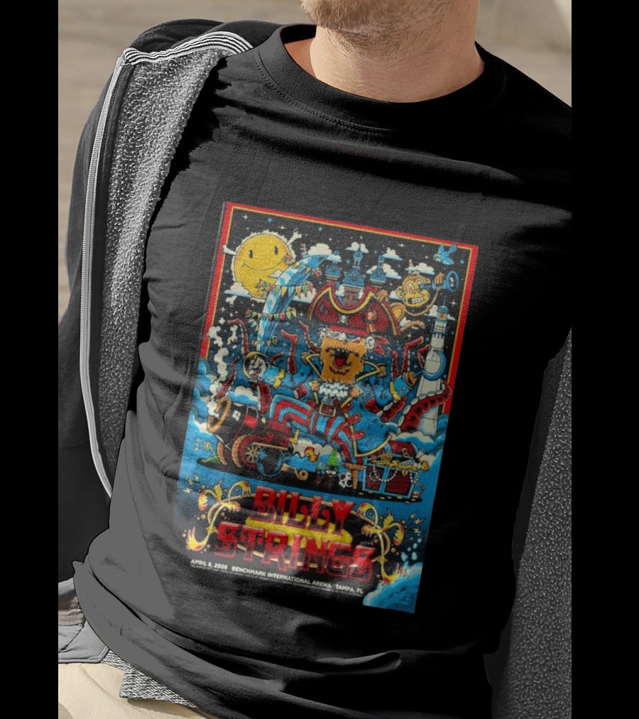 Billy Strings Pirate Theme Concert April 8 2026 Benchmark International Arena Tampa FL T-Shirt