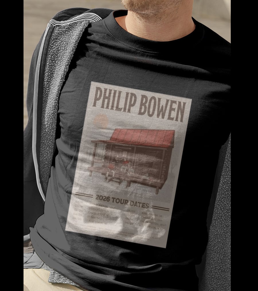 Philip Bowen 2026 Tour Dates Charleston Morgantown Charlotte Dunn Lake Orion Ann Arbor Cincinnati Mt Vernon T-Shirt