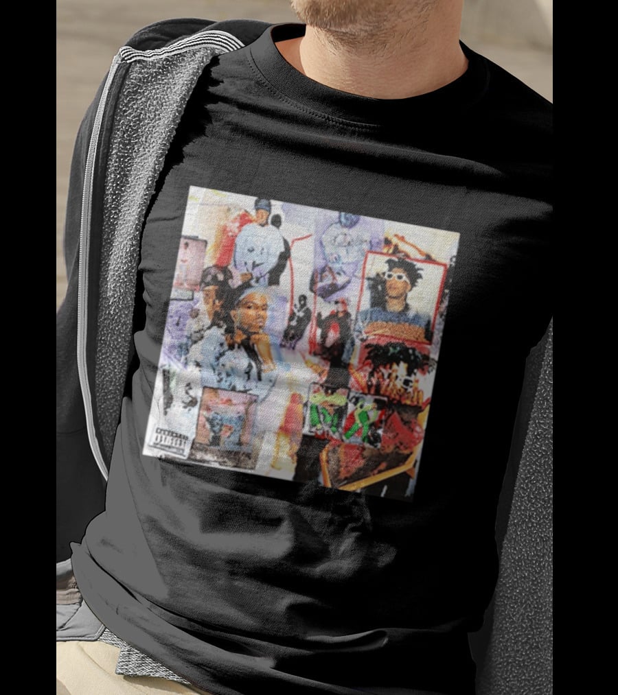 Pi'erre Bourne YO!88 Collage Explicit Content Vintage Style Photo Montage T-Shirt