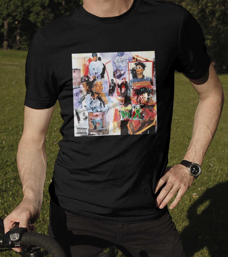 Pi'erre Bourne YO!88 Collage Explicit Content Vintage Style Photo Montage T-Shirt