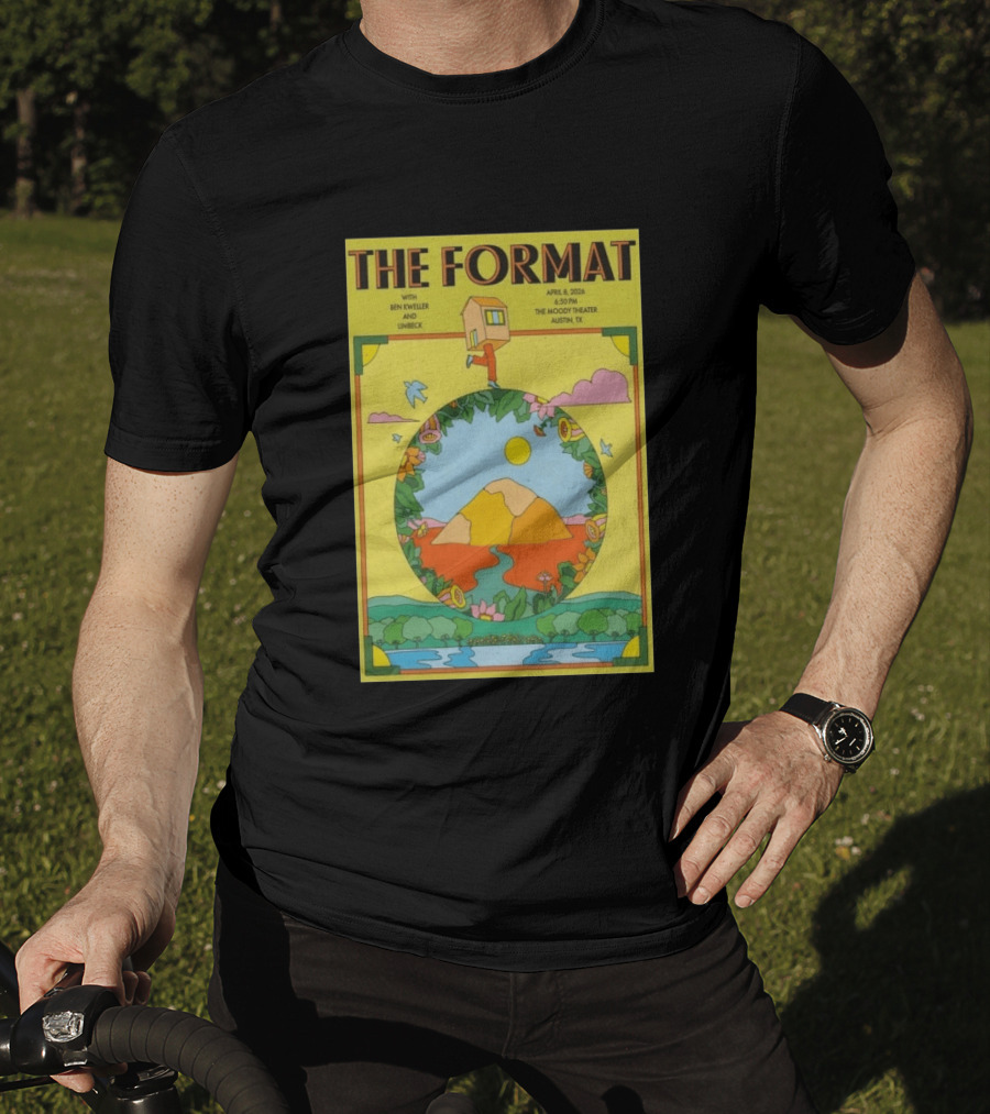 The Format Concert Tour April 8 2026 The Moody Theater Austin TX With Ben Kweller And Limbeck T-Shirt