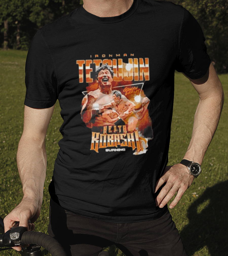 Ironman Tetsujin Kenta Kobashi Burning Japanese Wrestler T-Shirt