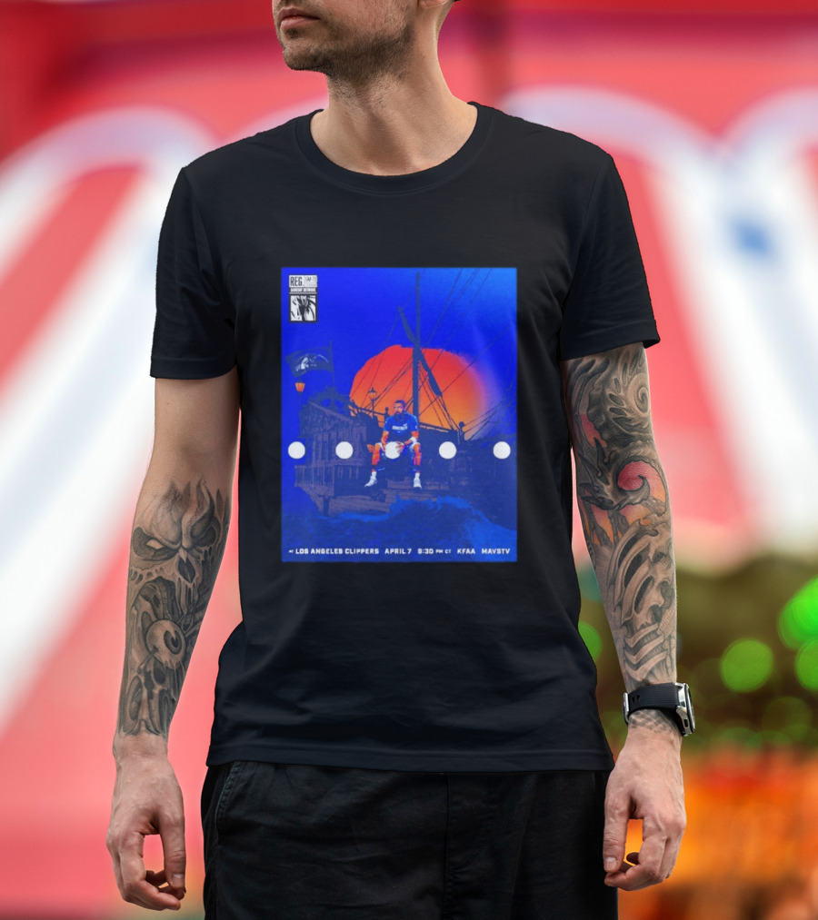 Kyrie Irving Dallas Mavericks Game At Los Angeles Clippers April 7 9:30 PM KFAA MavsTV T-Shirt
