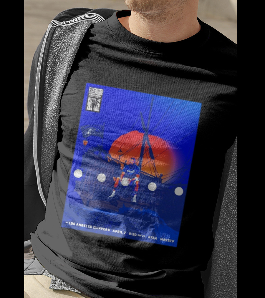 Kyrie Irving Dallas Mavericks Game At Los Angeles Clippers April 7 9:30 PM KFAA MavsTV T-Shirt