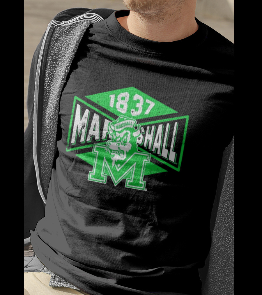 Marshall Thundering Herd 1837 Vintage Retro Team Spirit T-Shirt