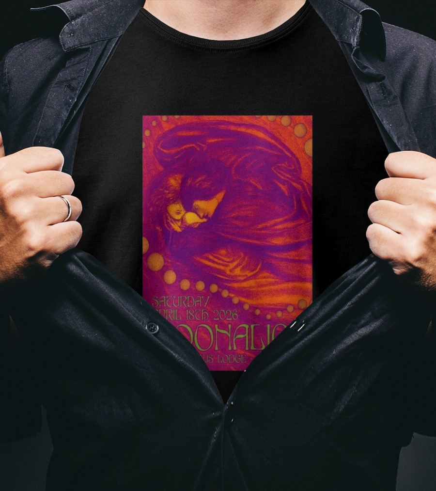 Moonalice Saturday April 18th 2026 Odd Fellows Lodge Auburn CA T-Shirt