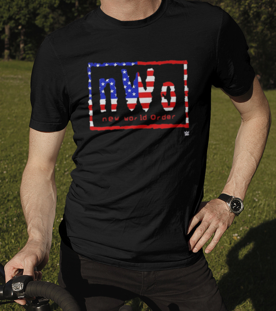 NWo New World Order WWE American Flag Stars And Stripes T-Shirt