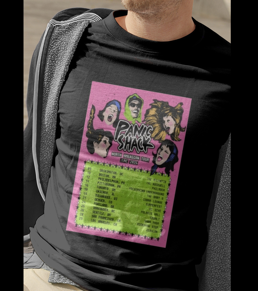 Panic Shack Na June 2026 Tour T-Shirt