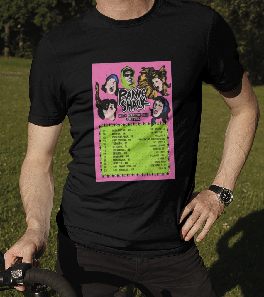 Panic Shack Na June 2026 Tour T-Shirt