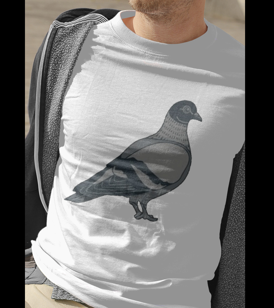 Pigeon Heavyweight Streetwear Symbolic T-Shirt