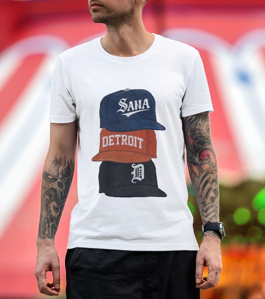 Sana Detroit Vintage Baseball Cap Collection D T-Shirt