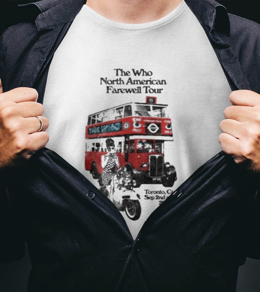The Who North American Farewell Tour Toronto Canada Sep 3rd And 4th 2025 T-Shirt