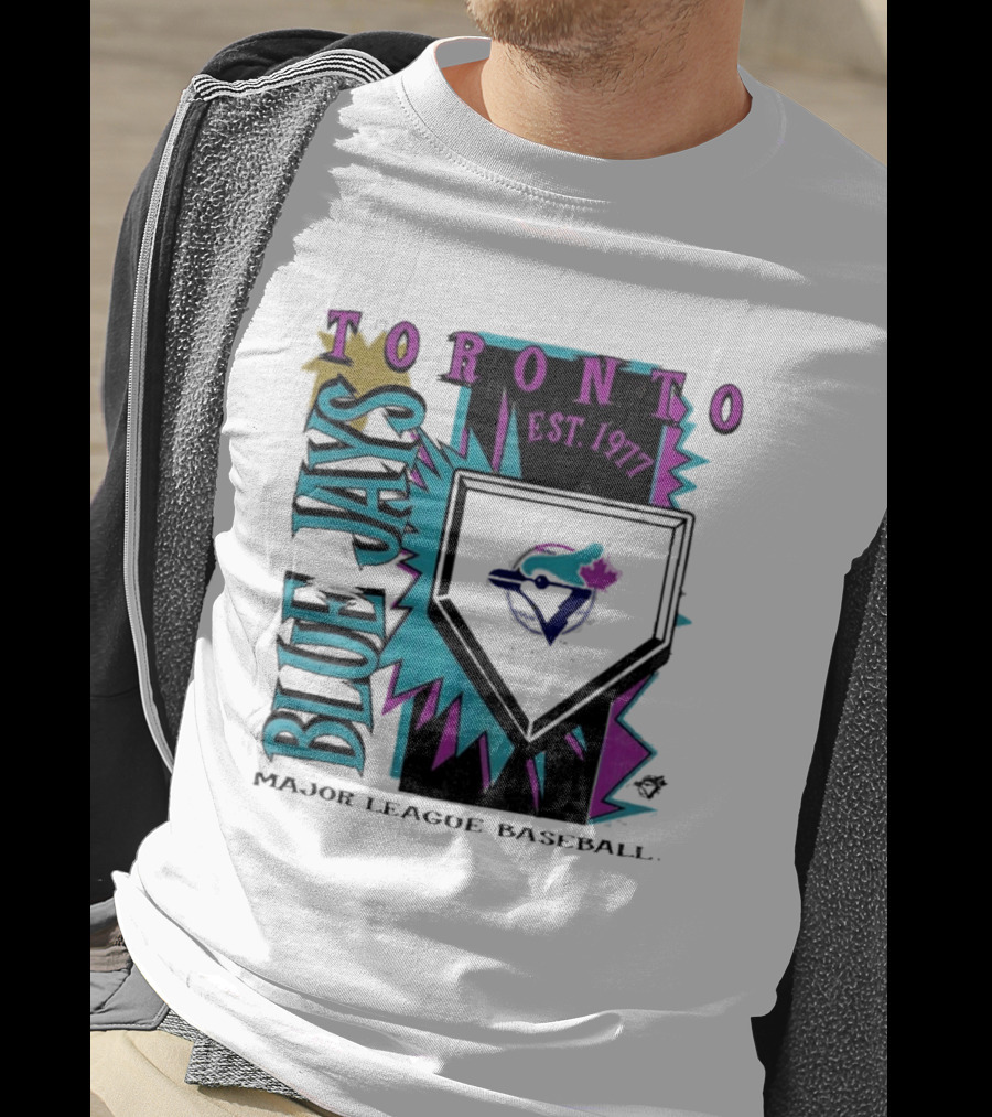 Toronto Blue Jays Major League Baseball Cooperstown Neon Field Est 1977 T-Shirt