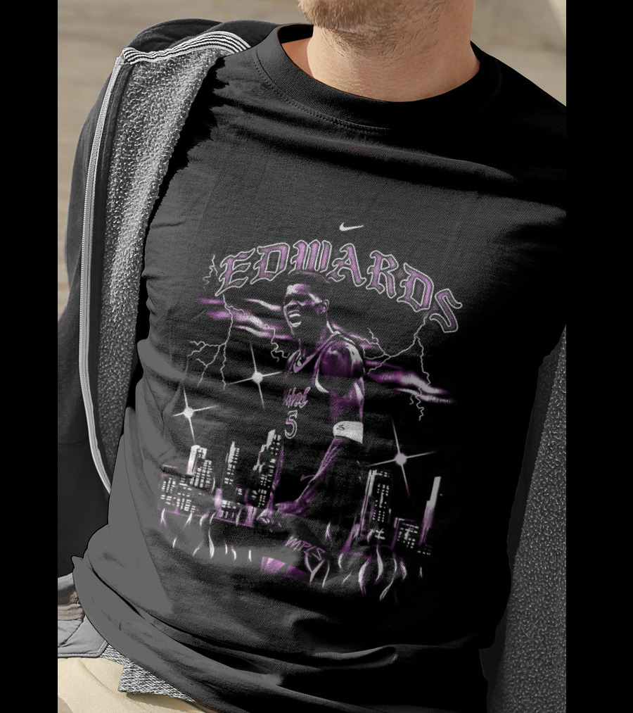Anthony Edwards Minnesota Timberwolves NBA City Nike T-Shirt