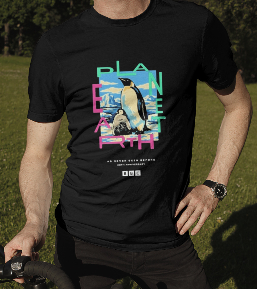 Bbc Earth Planet Earth Penguin As Never Seen Before 50th Anniversary T-Shirt