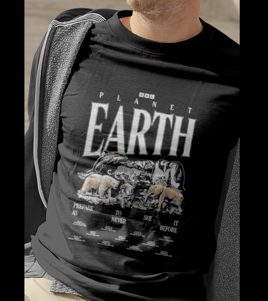 Bbc Earth Teemill Planet Earth Wildlife Protect Nature See Wonders T-Shirt