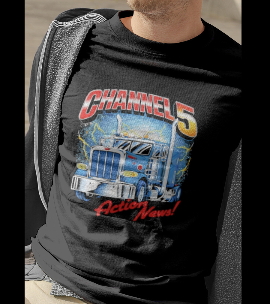 CHANNEL 5 Action News Truck Lightning T-Shirt