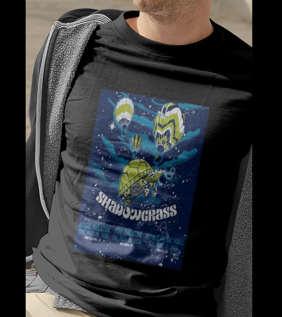 Shadowgrass Aggie Fox Theatre March 19 21 2026 Concert Boulder Frisco CO T-Shirt