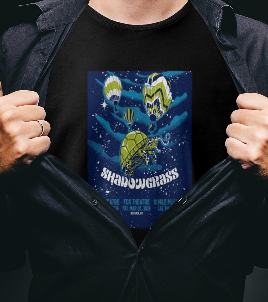 Shadowgrass Aggie Fox Theatre March 19 21 2026 Concert Boulder Frisco CO T-Shirt