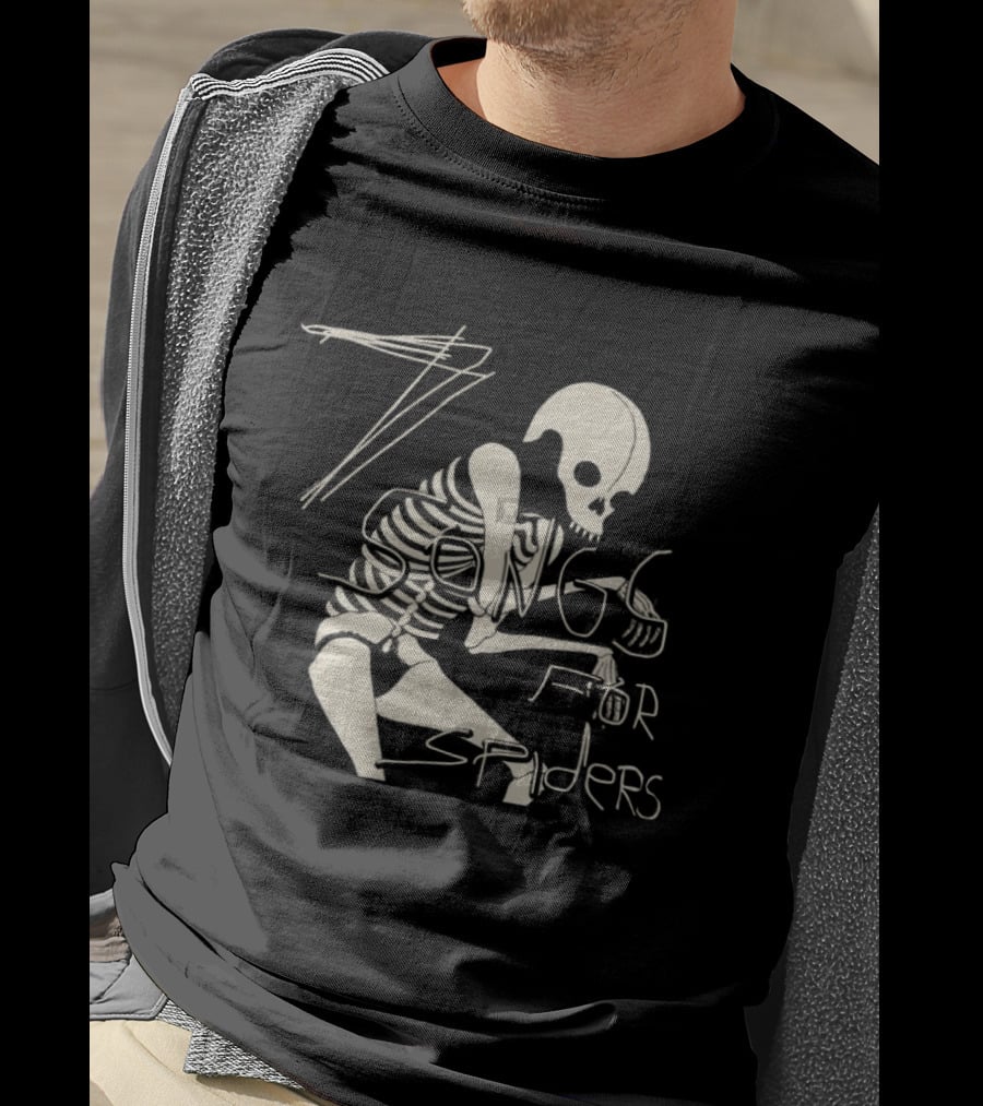 Dax Riggs 7 Songs For Spiders Skeleton Art 24th January 2025 T-Shirt