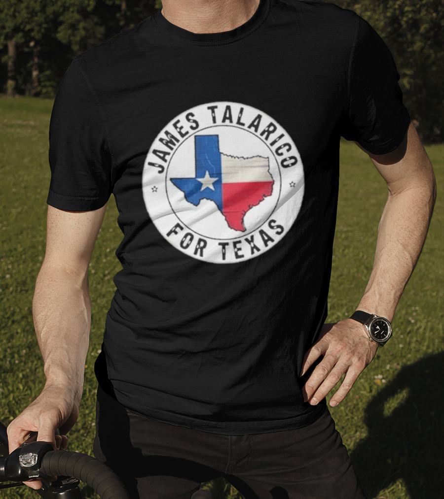 James Talarico For Texas 2026 Texas State Flag Map T-Shirt