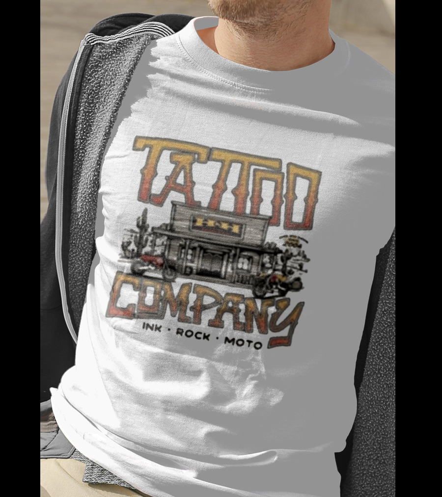 Hart & Huntington Tattoo Company Ink Rock Moto Saloon T-Shirt