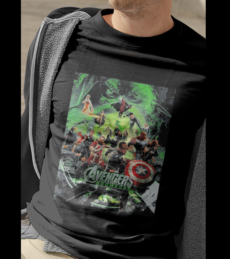 Marvel Avengers Doomsday Teaser Captain America Iron Man Hulk Thor Black Widow Guardians Of The Galaxy T-Shirt