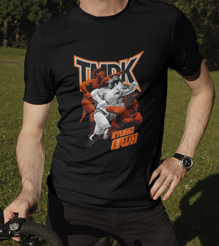TMDK Ryohei Oiwa The Grip Wrestling Action Orange T-Shirt
