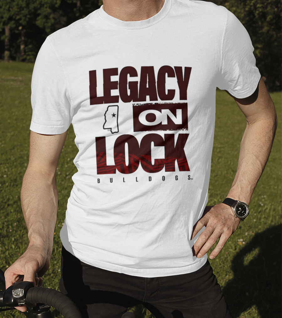 Mississippi State Bulldogs Legacy On Lock March Madness 2026 T-Shirt