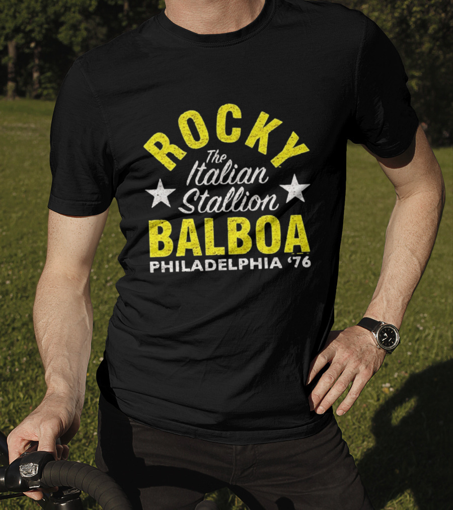 Rocky Balboa The Italian Stallion Philadelphia 76 Stars T-Shirt