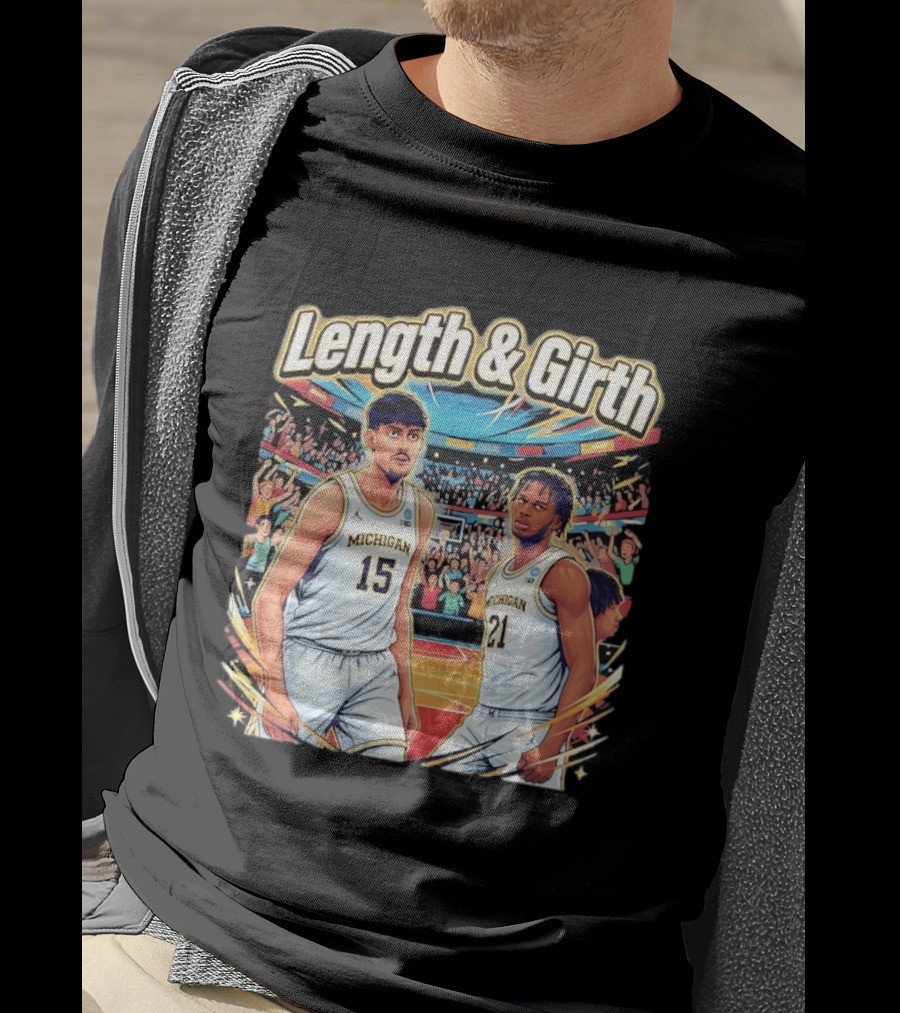 Aday Mara Morez Johnson Jr Michigan Wolverines Length & Girth T-Shirt