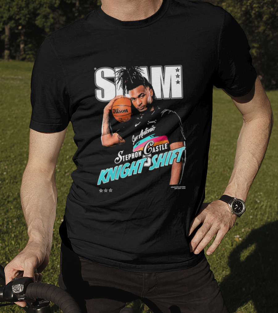 SLAM Stephon Castle San Antonio Spurs Knight Shift Basketball T-Shirt
