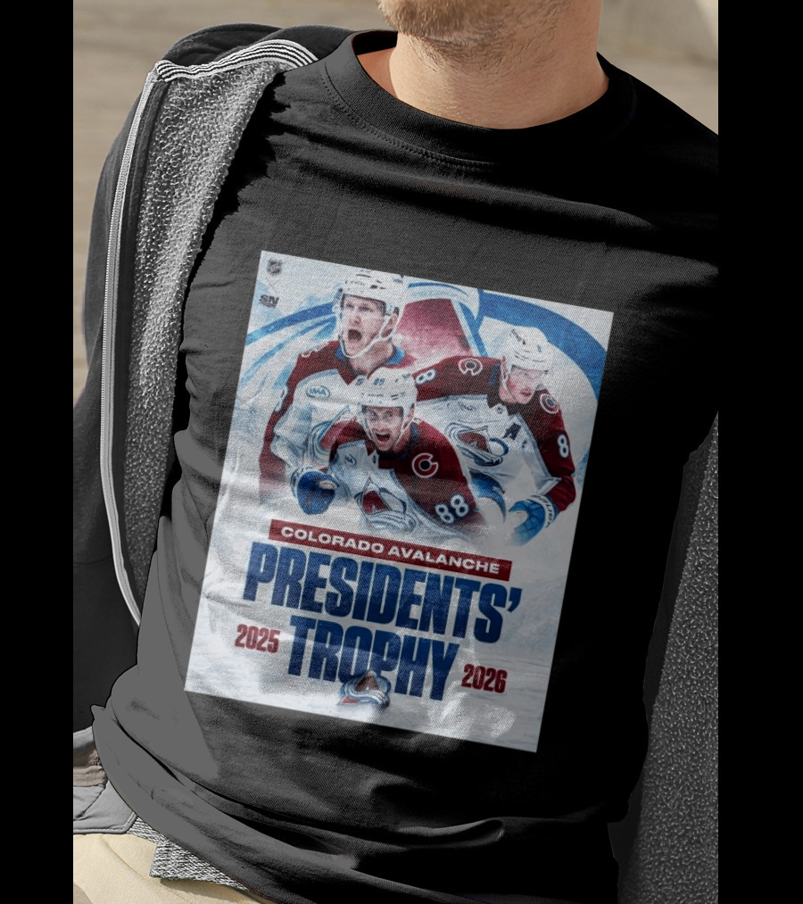 Colorado Avalanche NHL Presidents' Trophy 2025 2026 T-Shirt