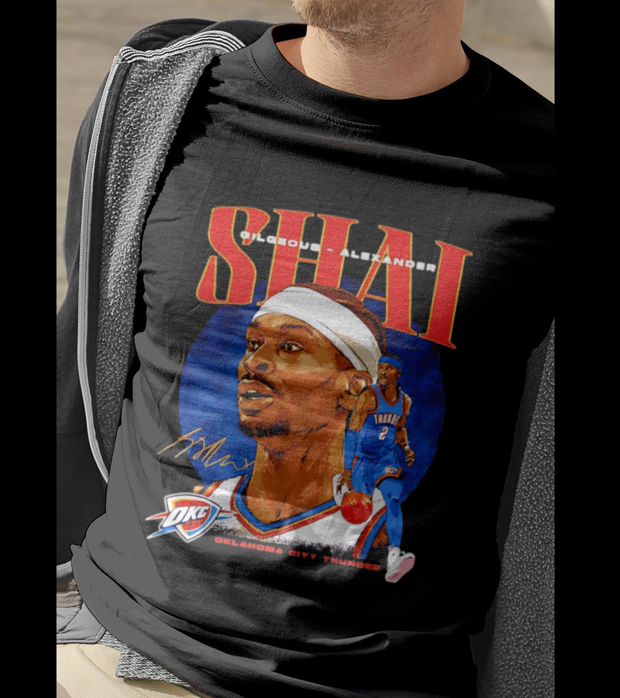 SHAI Gilgeous Alexander OKC Thunder Oklahoma City T-Shirt