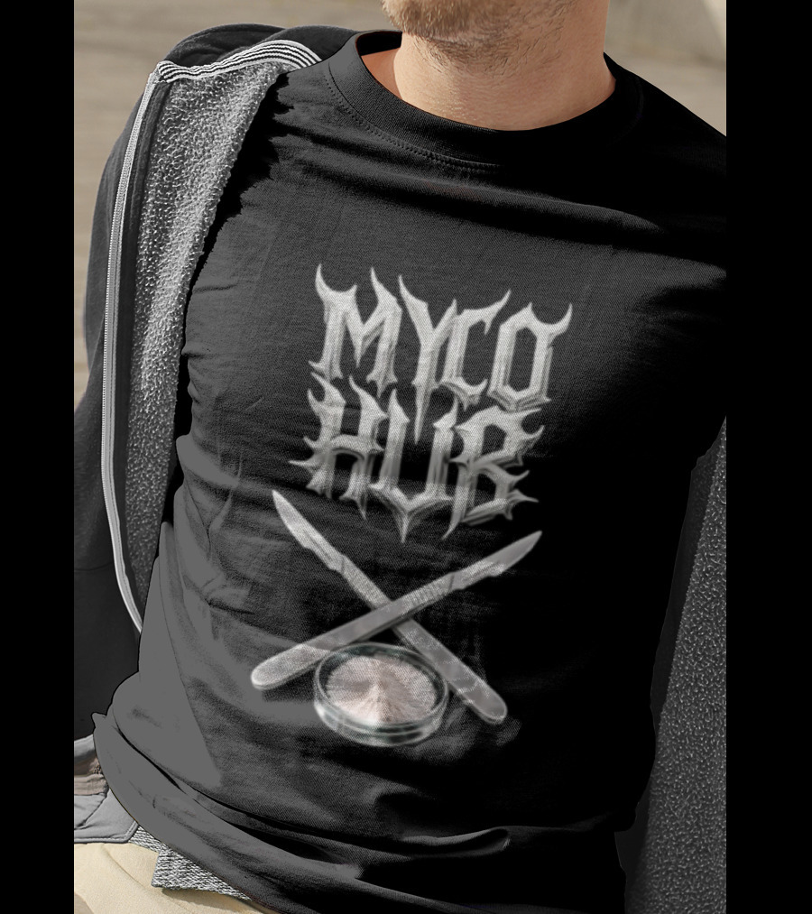 MYCO HUB Scalpel And Petri Dish Symbol Science T-Shirt