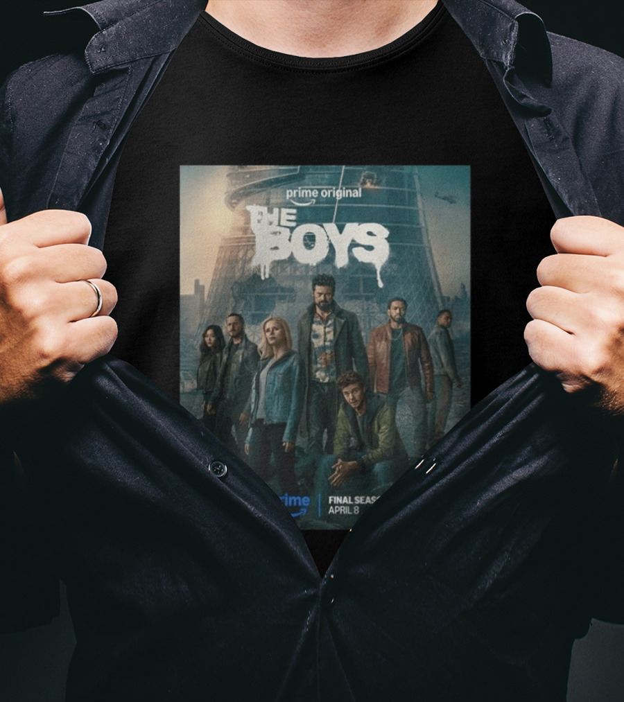 Prime Original The Boys Final Season April 8 Billy Butcher Team T-Shirt