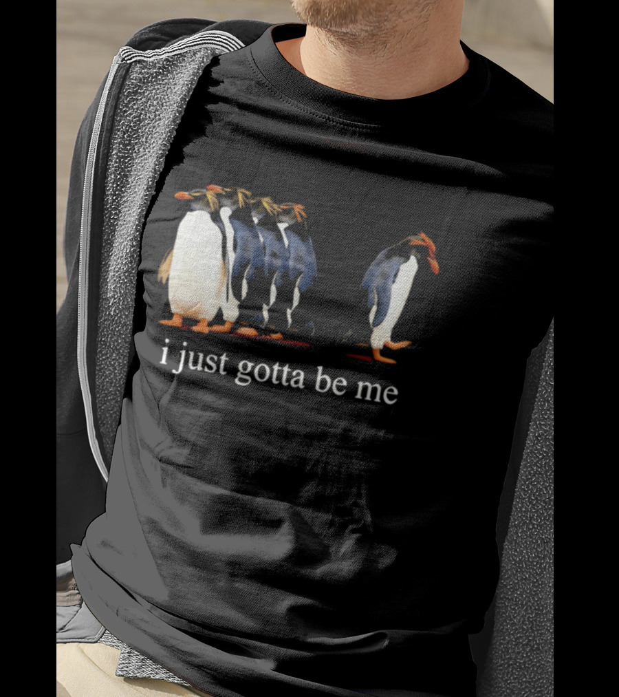 I Just Gotta Be Me Penguin Evolution Journey 2001 National Geo Society T-Shirt