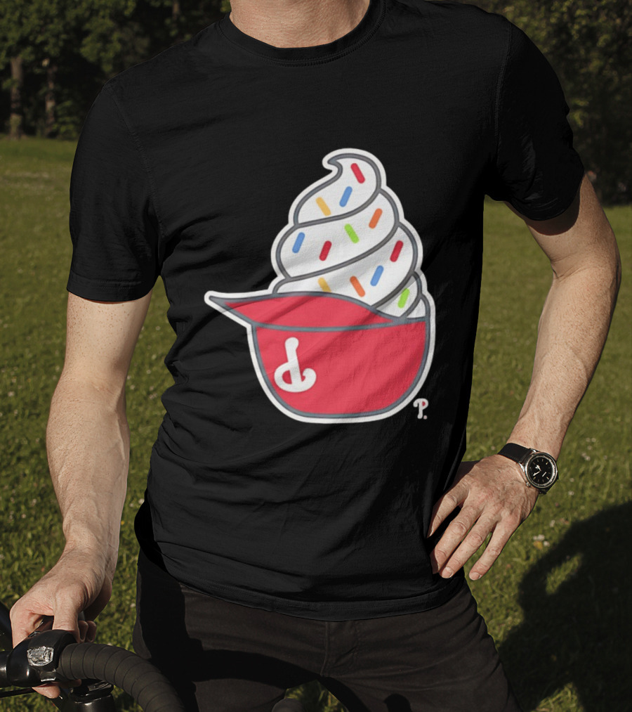 Philadelphia Phillies Ice Cream Hat With Sprinkles T-Shirt