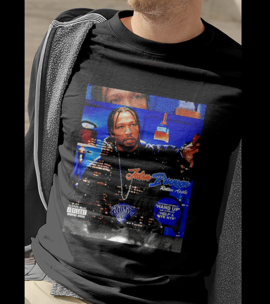 Jalen Brunson Rotten Apple Knicks Hand Up NYYK Empire T-Shirt