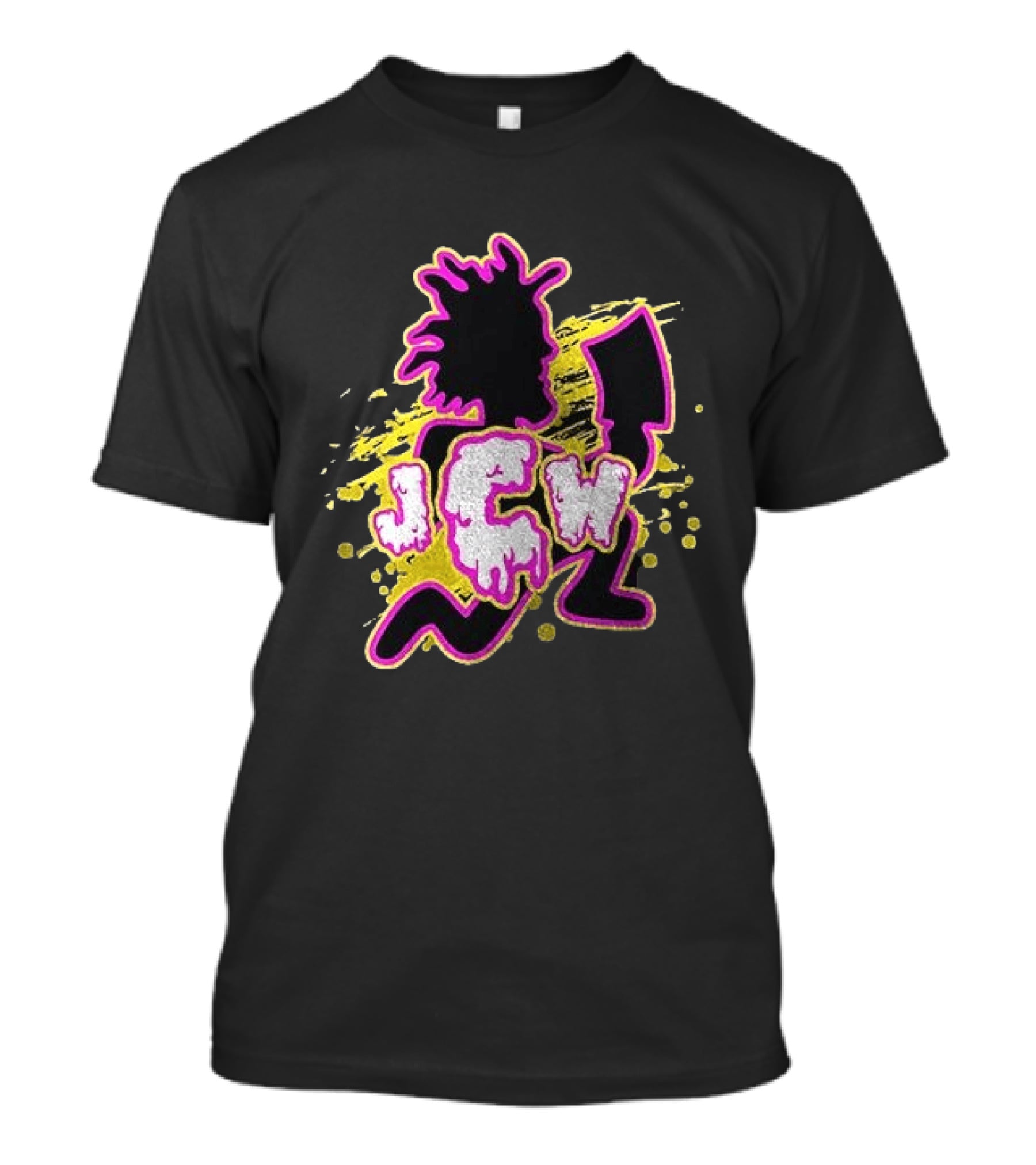 JCW Dani Mo Dino Myte Wrestler Iconic Wrestling Splatter T-Shirt