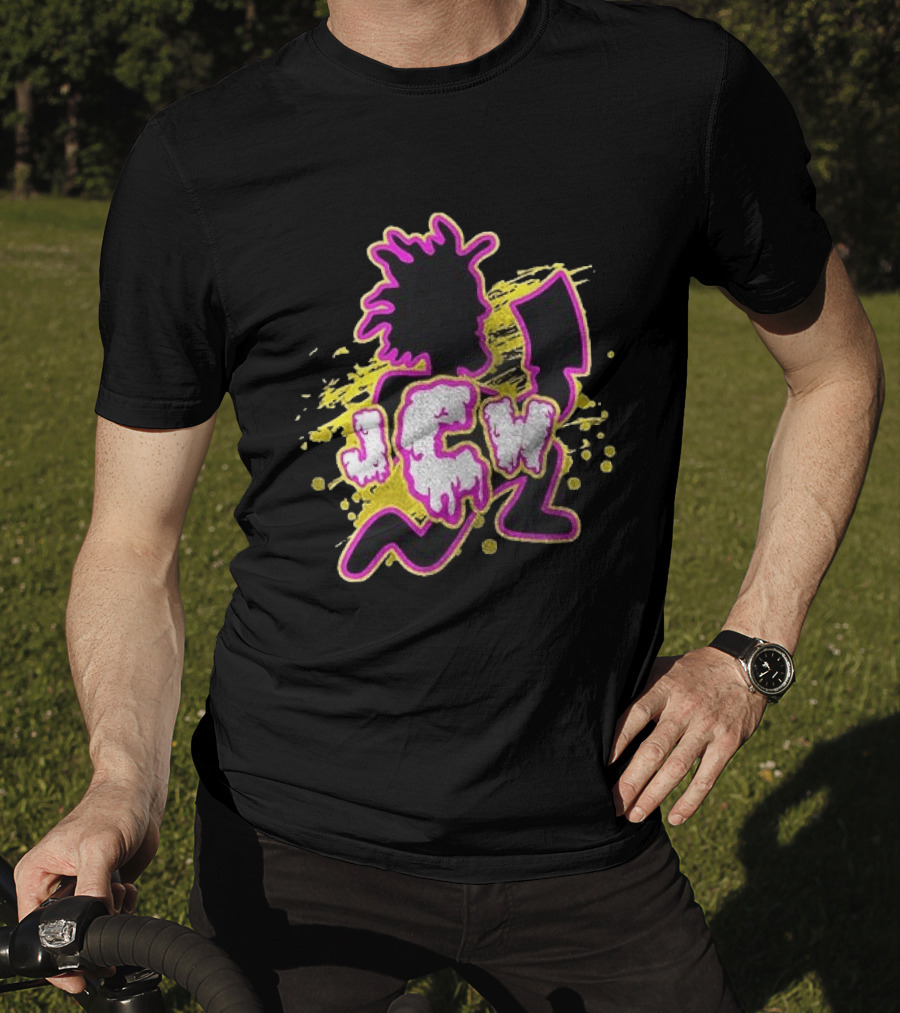 JCW Dani Mo Dino Myte Wrestler Iconic Wrestling Splatter T-Shirt