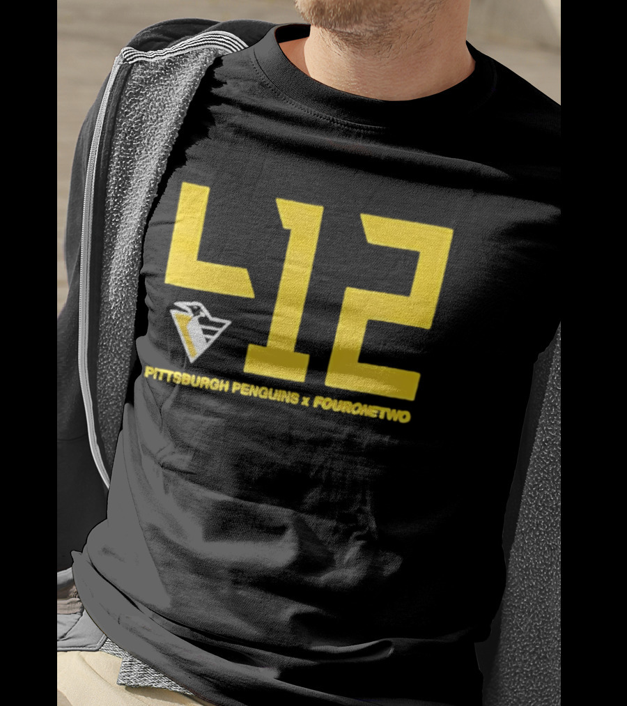 Pittsburgh Penguins 412 Fouronetwo Yellow Number T-Shirt