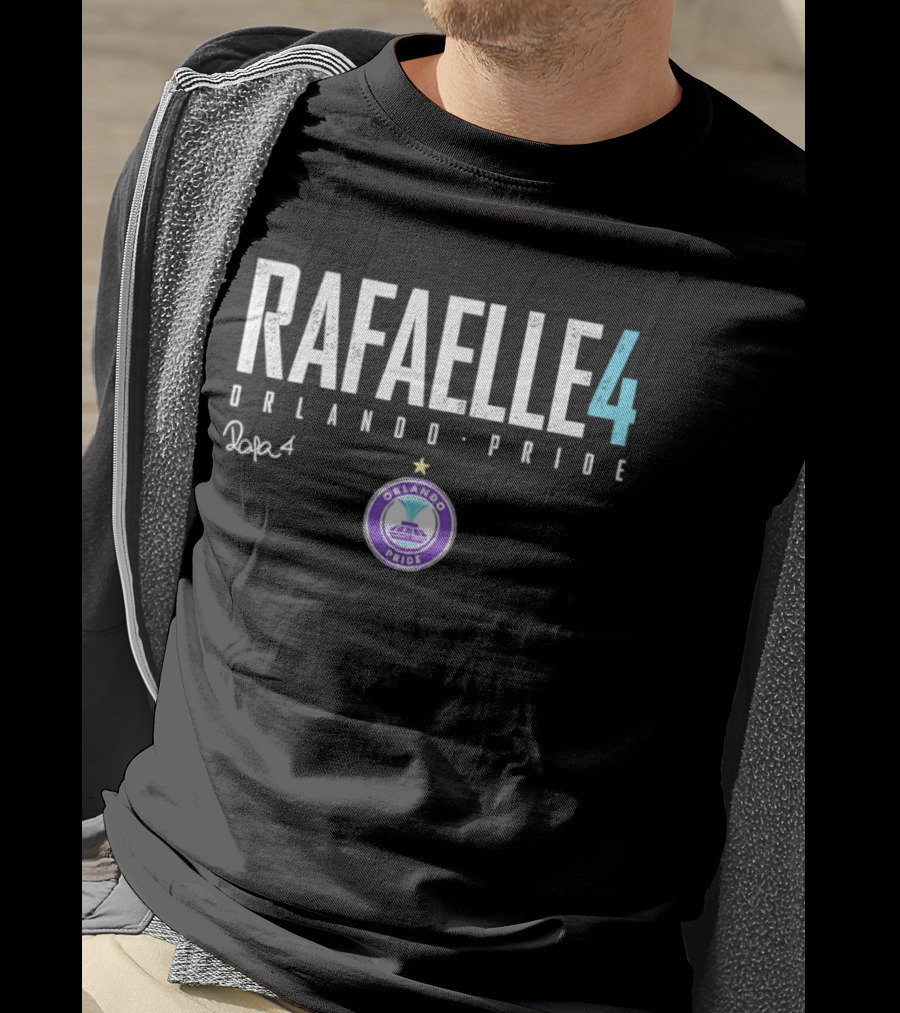 Rafaelle 4 Orlando Pride Pop4 Soccer Star Authentic Team Gear T-Shirt