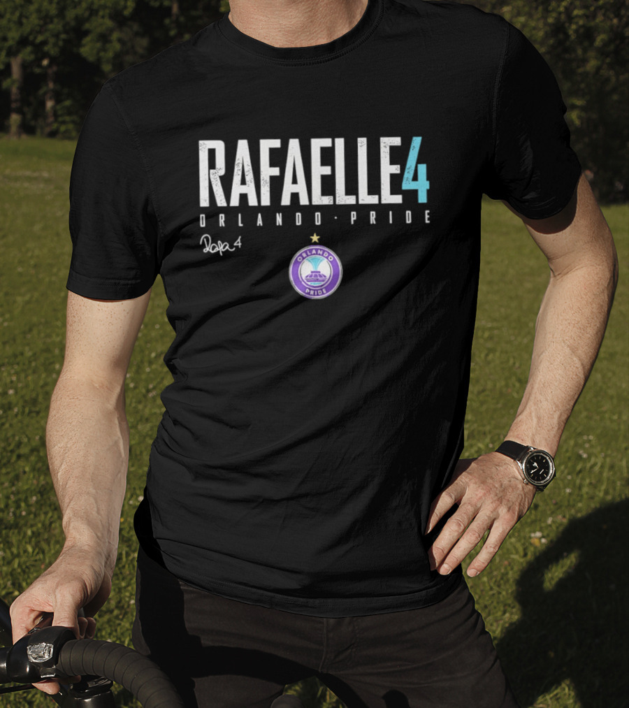 Rafaelle 4 Orlando Pride Pop4 Soccer Star Authentic Team Gear T-Shirt