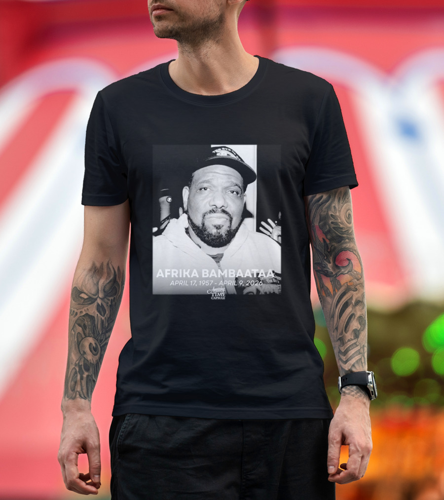 Afrika Bambaataa April 17 1957 April 9 2026 Time Capsule T-Shirt